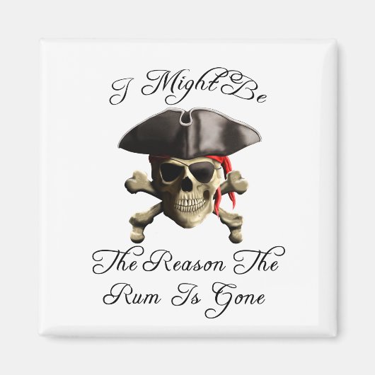 Reden dat het tandvlees een piraatschedel is magneet (Voorkant)