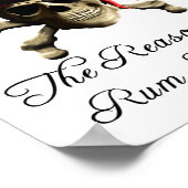 Reden dat het tandvlees een piraatschedel is poster (Hoek)