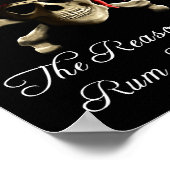 Reden dat het tandvlees een piraatschedel is poster (Hoek)