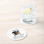 Reden dat het tandvlees een piraatschedel is ronde kartonnen onderzetter (Insitu)