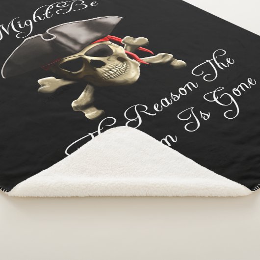 Reden dat het tandvlees een piraatschedel is sherpa deken (3/4)