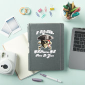 Reden dat het tandvlees een piraatschedel is sticker (iPad Cover)