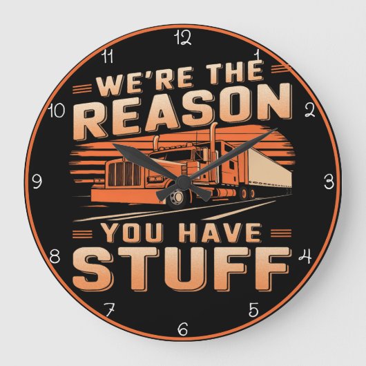 Reden dat je een vrachtwagen hebt grote klok (Voorkant)