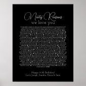 reden dat we van je houden, poster Black 90 (Voorkant)