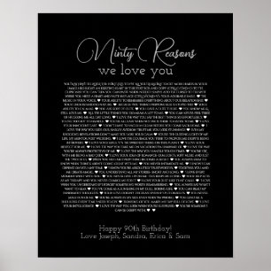 reden dat we van je houden, poster Black 90