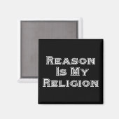 Reden is mijn religie magneet (Voorkant / Achterkant)