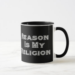 Reden is mijn religie mok