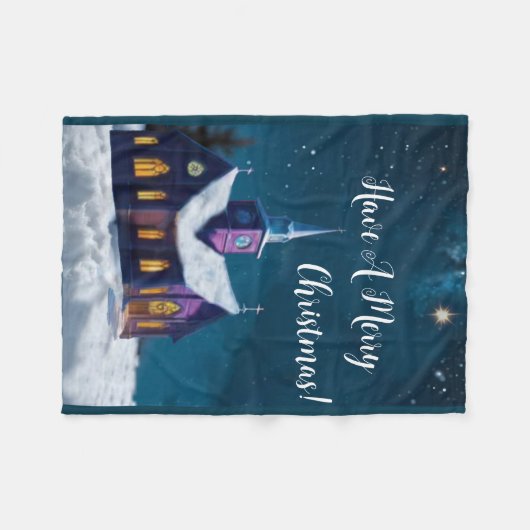 Reden om te aanbidden fleece deken (Voorkant (Horizontaal))