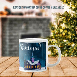 Reden om te aanbidden grote koffiekop