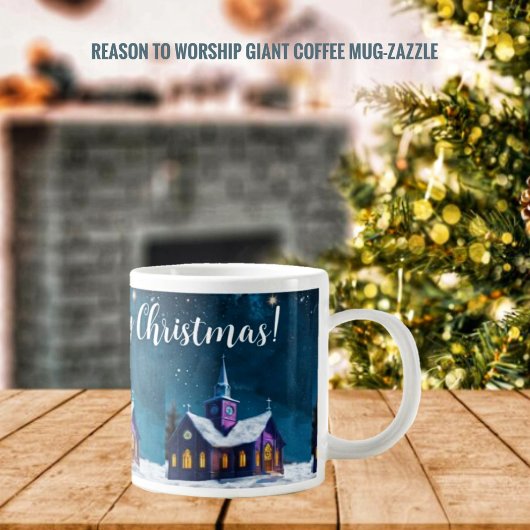 Reden om te aanbidden grote koffiekop