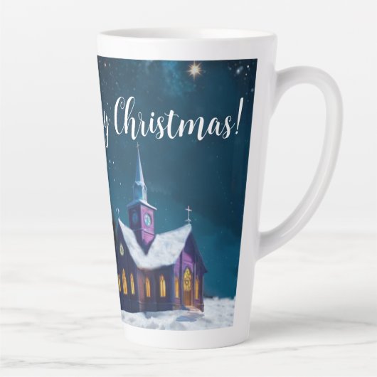 Reden om te aanbidden latte mok (Rechts)