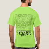 Reden om vegan te gaan t-shirt (Achterkant)