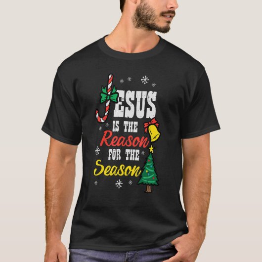 Reden van Jezus voor het kerstseizoen Christelijk T-shirt (Voorkant)