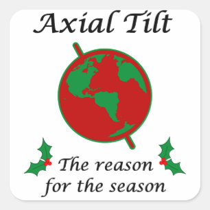 Reden voor Axiale kanteling voor het seizoen Vierkante Sticker