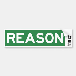 Reden voor de Bumpersticker van verkeersborden