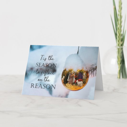 Reden voor de Geboorte van Christus van het Feestdagen Kaart (Voorkant)