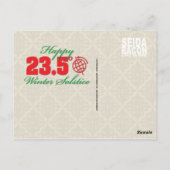 Reden voor het briefkaart van de winterzonsonderga (Achterkant)