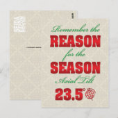 Reden voor het briefkaart van de winterzonsonderga (Voorkant / Achterkant)