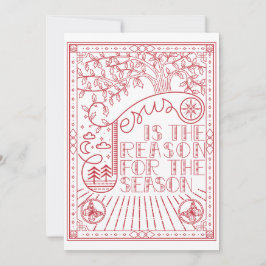 Reden voor het kerstseizoen kaart