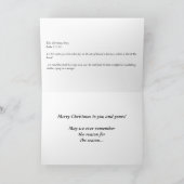 Reden voor het seizoen Geboorte Event w / Schrift Feestdagen Kaart (Binnen)