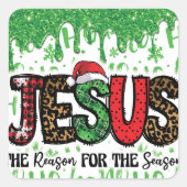 Reden voor het seizoen Kerst sticker (Voorkant)