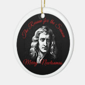 Reden voor het seizoen - Merry Newtonmas Keramisch Ornament (Links)