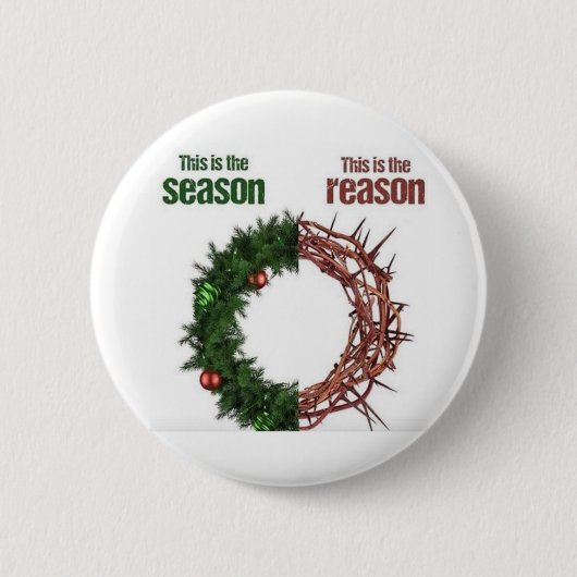Reden voor het seizoen ronde button 5,7 cm (Voorkant)