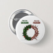 Reden voor het seizoen ronde button 5,7 cm (Voorkant /achterkant)