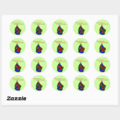 Reden voor het seizoen ronde sticker (Vel)