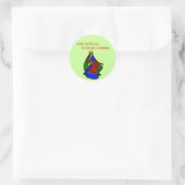 Reden voor het seizoen ronde sticker (Tas)