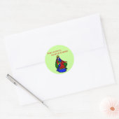 Reden voor het seizoen ronde sticker (Envelop)