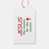 Reden voor kerstfeest Reden voor seizoen Cadeaulabel (Voorkant)