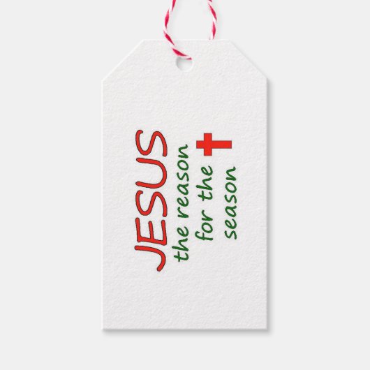 Reden voor kerstfeest Reden voor seizoen Cadeaulabel (Voorkant)