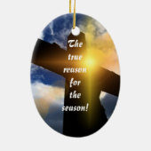 Reden voor kerstversiering keramisch ornament (Achterkant)