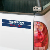 REDEN VOOR RACISME Bumpersticker (Op Truck)