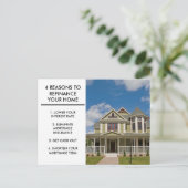 Reden voor thuisherverzekering hypotheekbedrijf briefkaart (Staand voorkant)