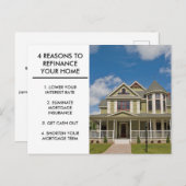 Reden voor thuisherverzekering hypotheekbedrijf briefkaart (Voorkant / Achterkant)