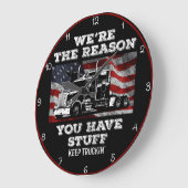 Reden waarom je spullen hebt: blijf vrachtwagen grote klok (Hoek)