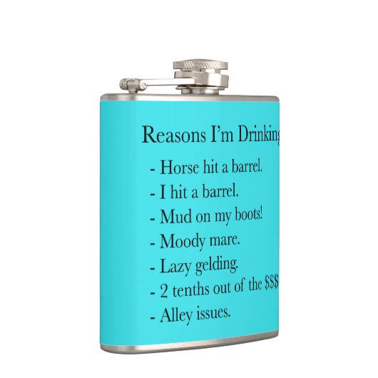 Redenen dat ik Barrel Racer's fles Drink Heupfles (Rechts)