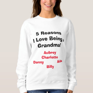 "Redenen dat ik een oma vind!" Sweatshirt