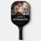 Redenen dat ik van je hou | 3 Foto Pickleball Paddle (Voorkant)