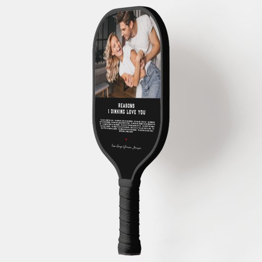 Redenen dat ik van je hou | 3 Foto Pickleball Paddle (Links)