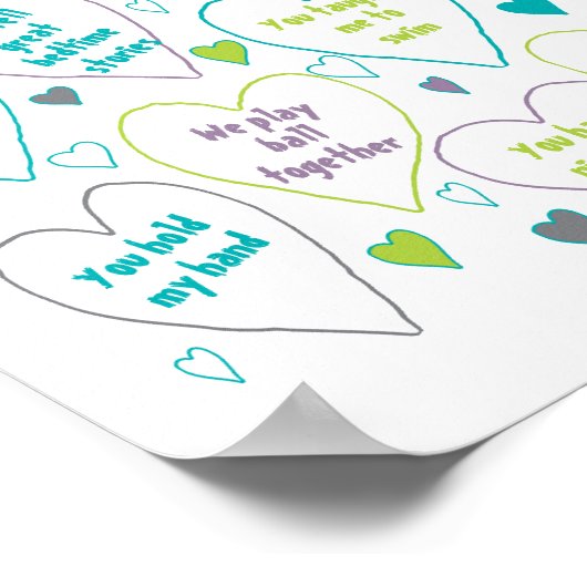 Redenen dat ik van je hou, oma Gift Poster (Hoek)