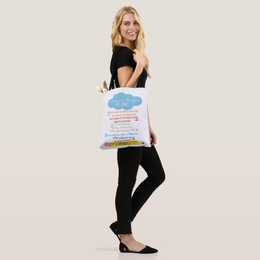 Redenen dat we van je leraar houden tote bag (Op model)