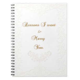 Redenen om je dagboek te trouwen notitieboek