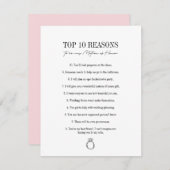 Redenen om mijn touwtje van het Kaart van het Hong (Voorkant / Achterkant)