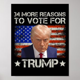 Redenen om op Trump te stemmen Poster
