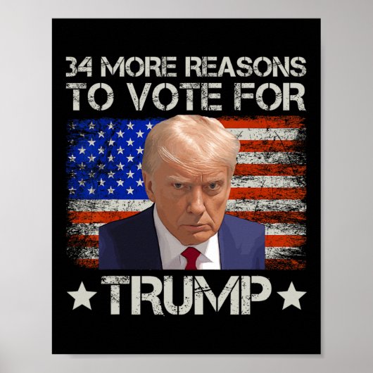 Redenen om op Trump te stemmen Poster (Voorkant)