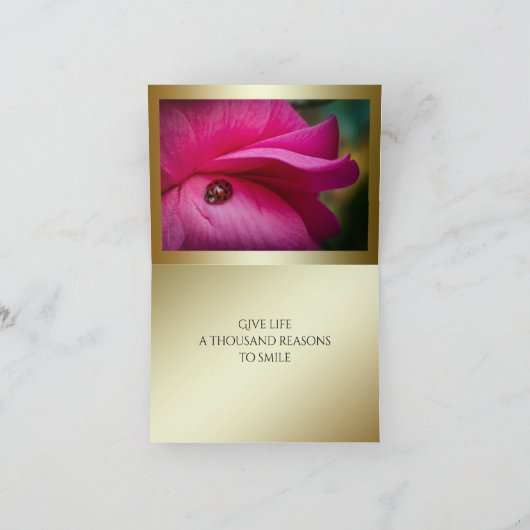 Redenen om te glimlachen kaart (Binnen)