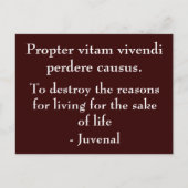 Redenen voor het leven briefkaart (Voorkant)